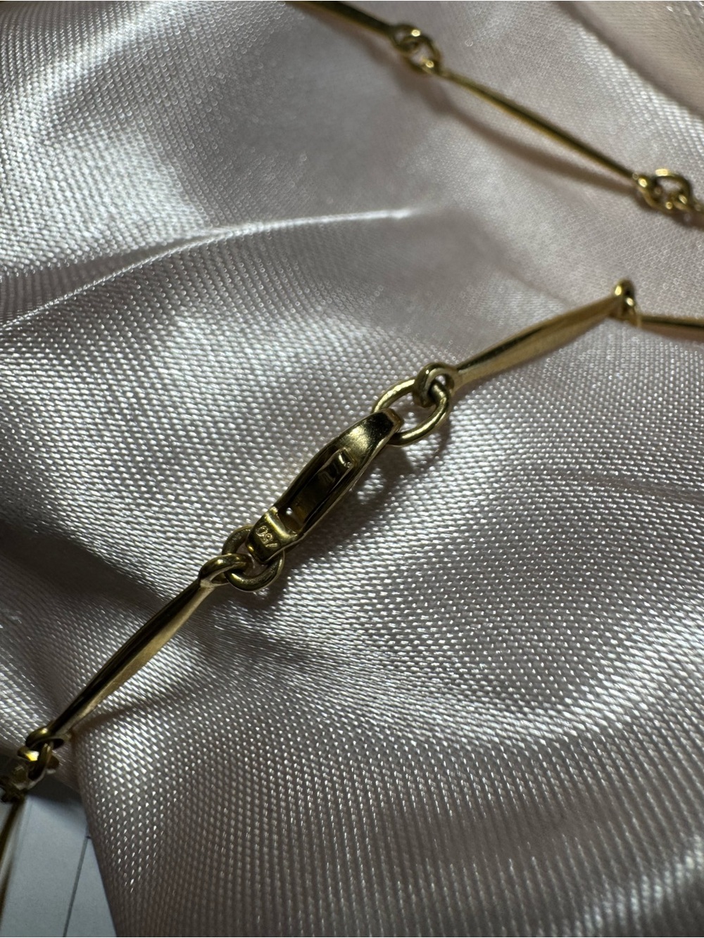 Elegant Gold and Silver Necklace with Pearl Accents - Picture 8 of 9